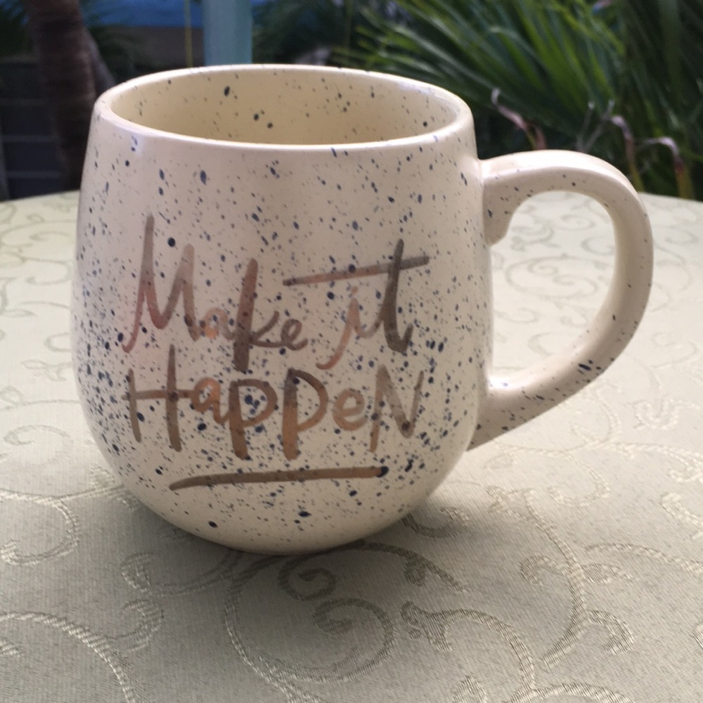 1970’S GOLD CONFETTI COFFEE MUG